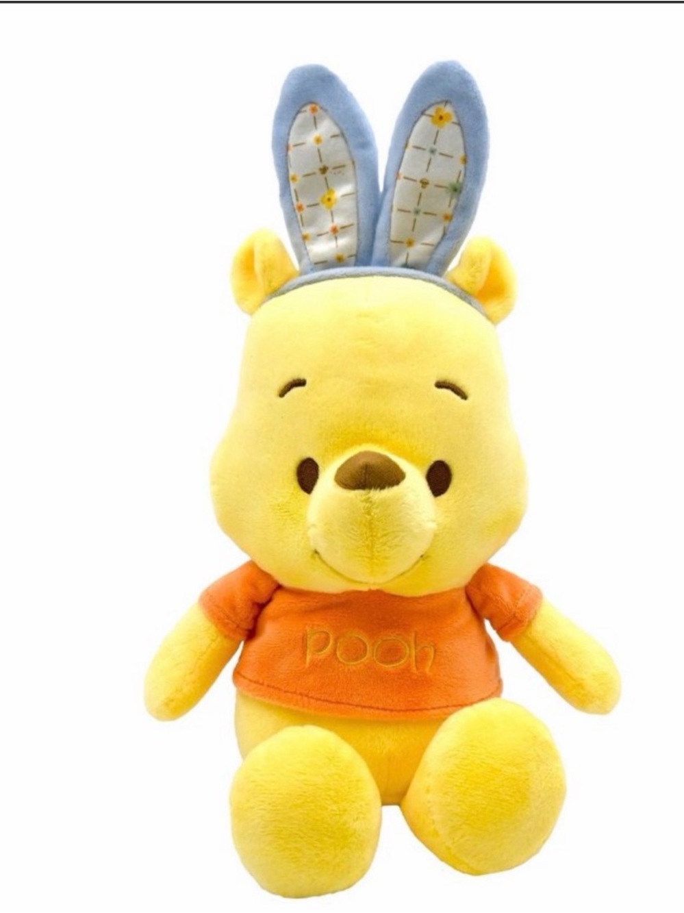 NEW Disney Baby Winnie the Pooh Yellow Plush Bunny Ears 12.5 inch stuffed nwt